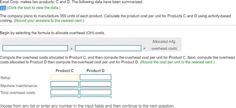 Cost of the engineering overhead total. Overhead Cost Per Unit Formula - Steve