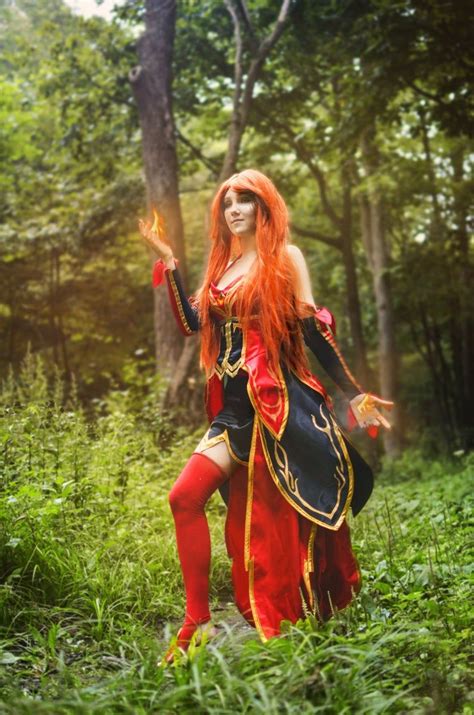 Lina From Dota 2 Bewitching Flarecosplay Costume In 2020 Dota 2