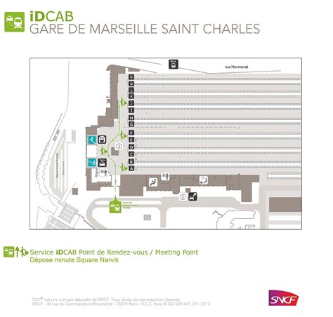 Marseille St Charles Train Station Map Map Of Marseille St Charles