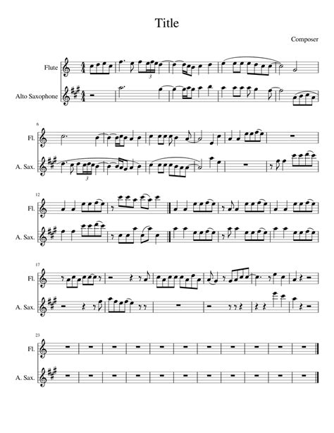 Bad Romance Sheet Music For Flute Alto Saxophone Download Free In Pdf Or Midi