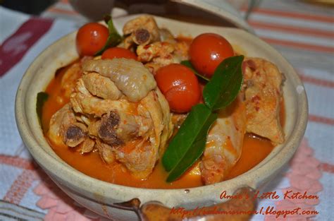 Kacau rata sehingga bahan tumbuk agak masak. Ayam Masak Asam Pedas Tempoyak - AMIE'S LITTLE KITCHEN