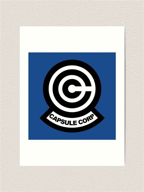 Capsule Corp Logo Art Print For Sale By Kudere Shen Woo Redbubble