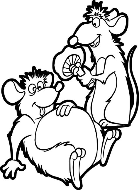 Ratatouille Mouse Django And Remy Coloring Pages