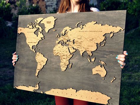 Best Wooden World Map For Wall In India Photos World Map Blank Printable