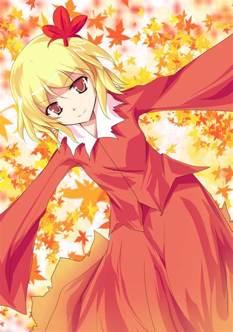 The Big Imageboard Tbib Aki Shizuha Alphes Style Autumn Leaves Blonde Hair Hair Ornament
