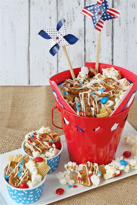 4th Of July Snack Mix Glorious Treats 4th Of July Desserts Fourth