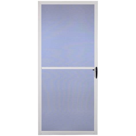 Larson Key West 36 In X 81 In White Aluminum Hinged Screen Door In The