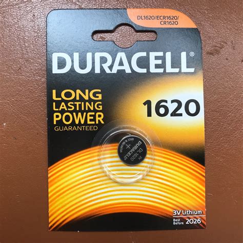 2 Duracell Cr1620 Coin Cell Battery 3v Lithium Dl1620 1620 Br1620