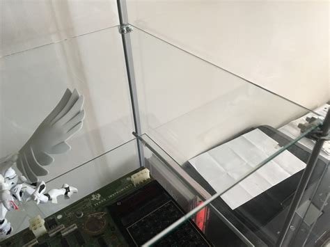 400mm glass display cabinet, satin silver, 5 led lights, strong adjustable glass shelves each shelf has ability to hold upto 24kgs, suitable for displaying models, collectables & crystals (silver) £460.00 a+ glass cabinets with lock,full vision,glass display,stand display 1 Adding extra shelves to the Ikea Detolf display cabinet ...
