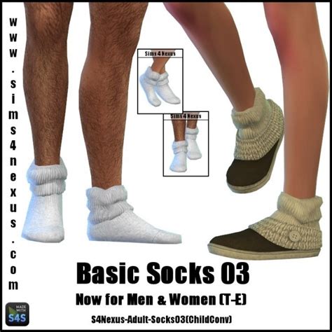 Basic Socks 03 By Samanthagump At Sims 4 Nexus Sims 4 Updates