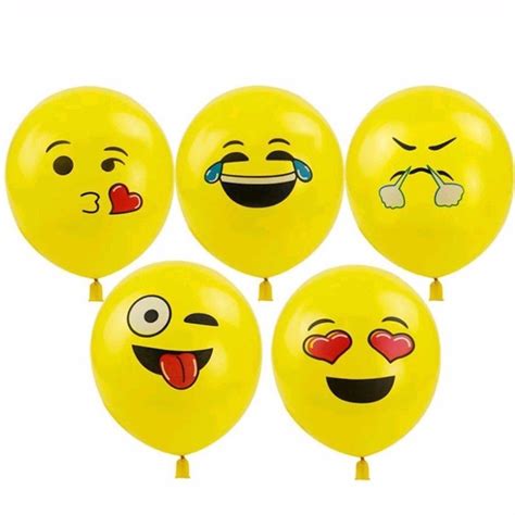 Emoji Happy Birthday Balloon Bouquet Party Decoration Wink Joy Love