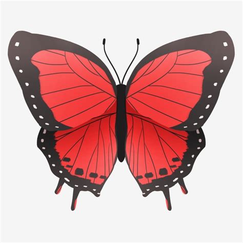Butterfly Decoration Png Transparent Red Butterfly Decoration