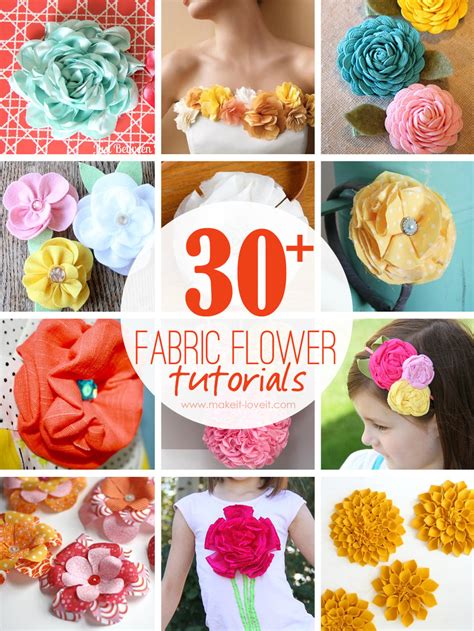 30 Fabric Flower Pattern Sewing Ramzirandeer