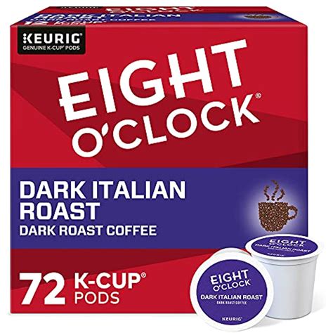 Eight Oclock Coffee Dark Italian Roast Keurig Single Serve K Cup Pods Dark Roast Coffee