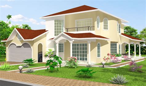 Plans de maison gratuit réalisable dans différents matériaux. maison moderne nigeria