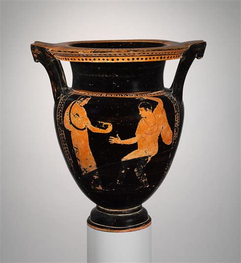 Attributed To The Praxias Group Terracotta Column Krater Bowl For