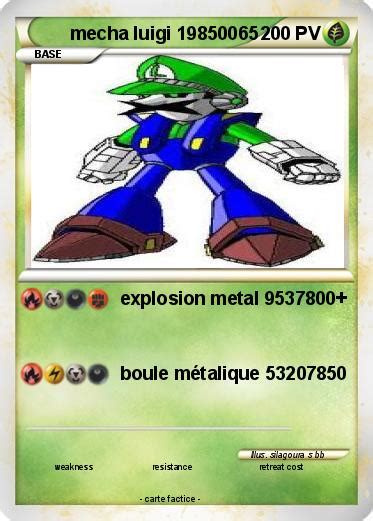 Pokémon Mecha Luigi 19850065 19850065 Explosion Metal 9537800 Ma