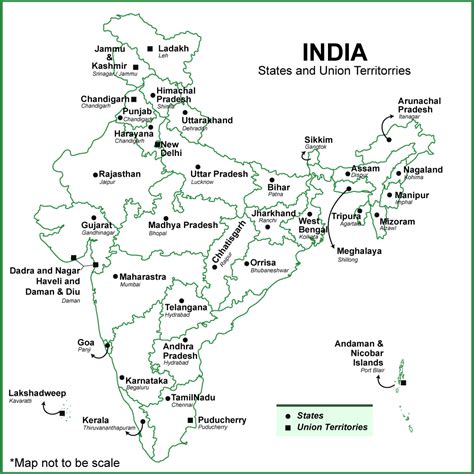 Total States And Union Territories In India And Their Off