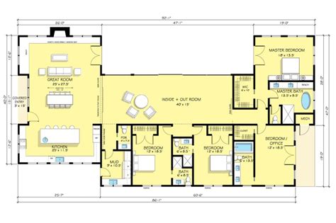 Ranch Style House Plan 4 Beds 45 Baths 3402 Sqft Plan 888 18
