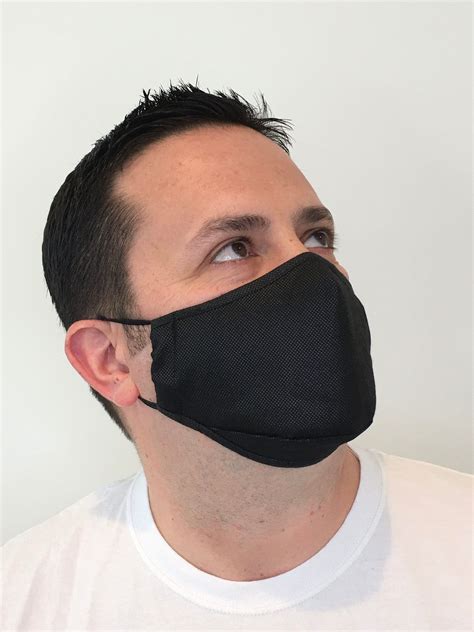 Mens Face Mask Black Face Mask For Men Premium Etsy