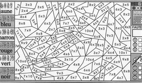 50 dessins ou images de coloriage magique pour enfants à colorier. Coloriage Magique Tables De Multiplication Ce2 Dessins ...