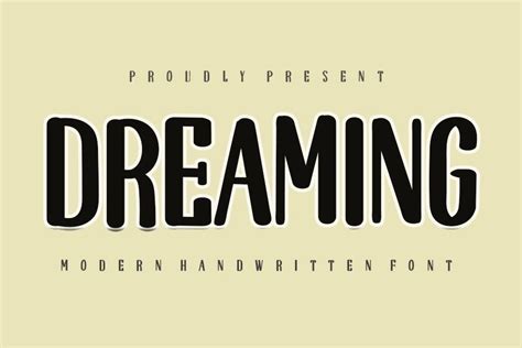 Dreaming Font By K IN Studio Creative Fabrica