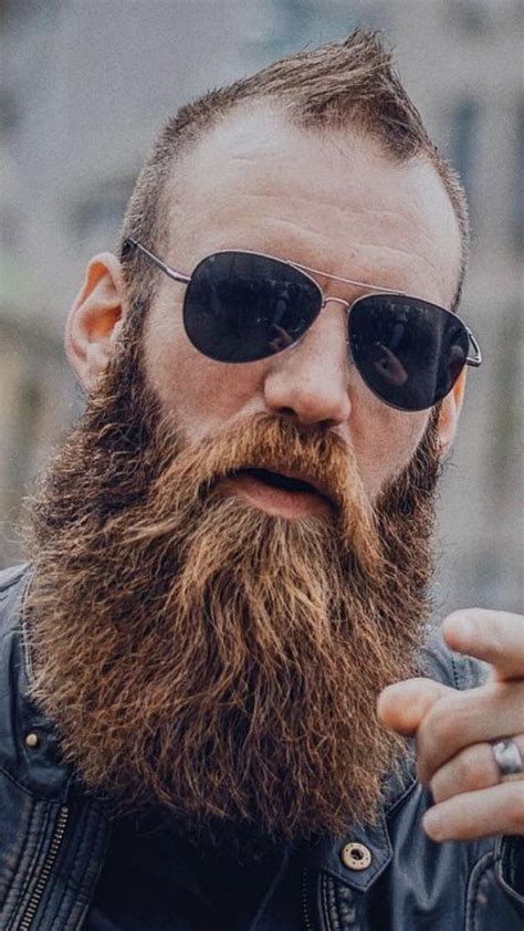 Long Beard Styles For Bald Men