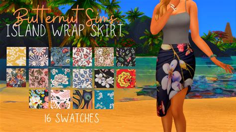 Sims 4 Island Living Clothes Recolor