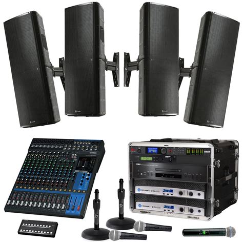 Public Address Sound System With 4 Electro Voice Indoor Outdoor