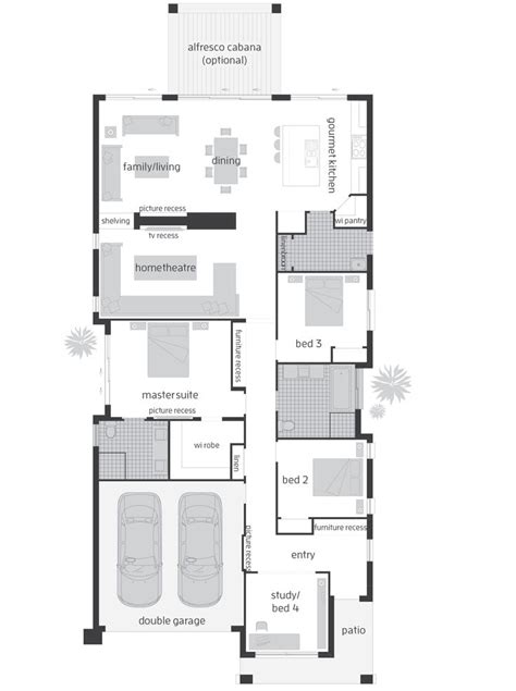 The Block 2020 House Plans | House floor plans, Narrow house plans