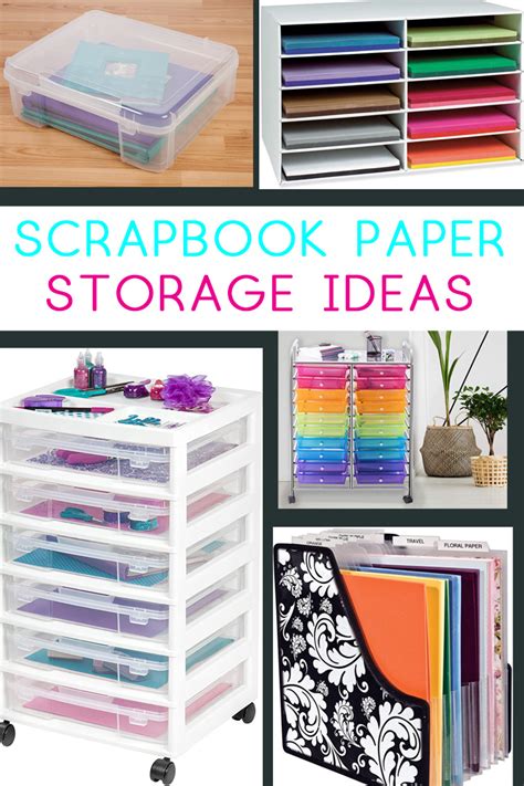 Scrapbook Paper Storage Clever Paper Storing Ideas