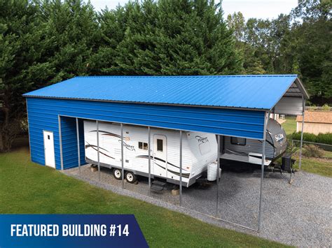 Shop our extensive selection of products and buy online! 24x45x13 Vertical Roof Metal RV Cover Combo | Metal Carports