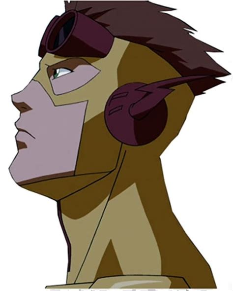 Draw the hair on top of the head. Kid Flash - Young Justice cartoon series - Character profile - Writeups.org
