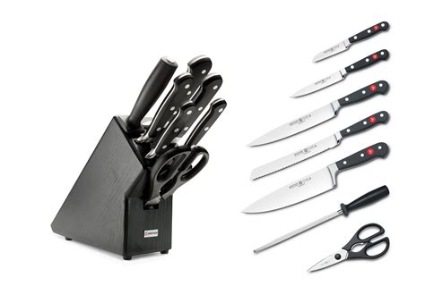 Sears has kitchen knives for preparing your favorite meals. Shop Wusthof Classic 7-piece Knife Block in black color