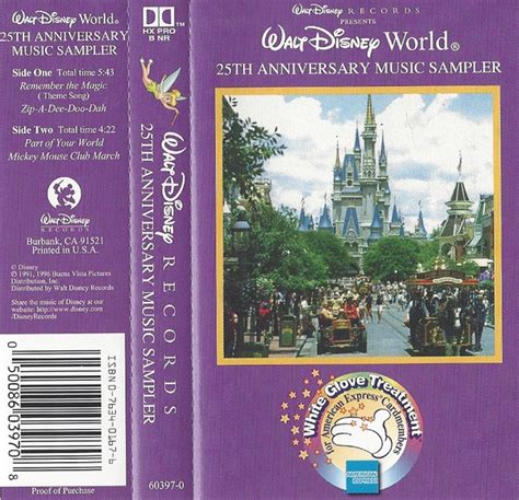 Walt Disney World 25th Anniversary Music Sampler 1996 Hx