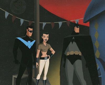 New Batman Adventures Original Production Cel Obg Batman Nightwing