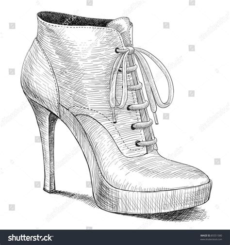 Pin By Dakota On Drawings ️ ️ Fashion High Heels Shoe Design