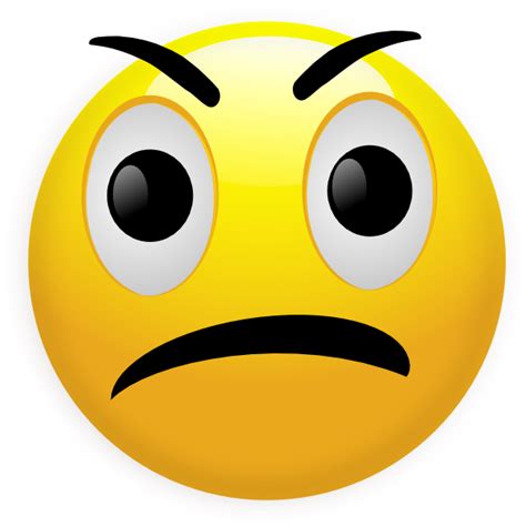 Annoyed Face Angry Smiley Face Emoticons Clipart Autism Png Clipartix