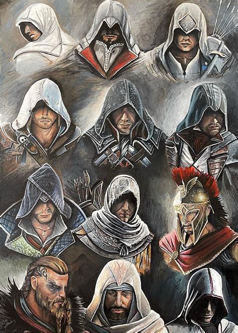 Assassins Creed Drawing By Johan Barbon Fine Art America
