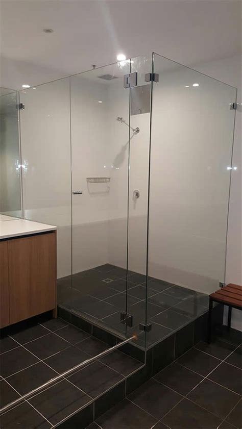 custom cut frameless shower screens sydney palmers glass