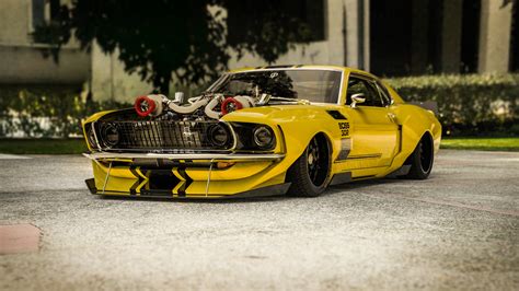 1969 Mustang Boss 302 Twin Turbo Widebody Render Is A Purist Offender