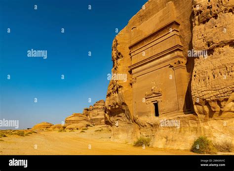 Saudi Arabia Medina Province Al Ula Ancient Tomb In Madain Salih