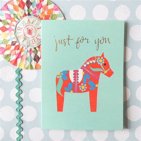 Just For You Mini Greetings Card By Kali Stileman Publishing