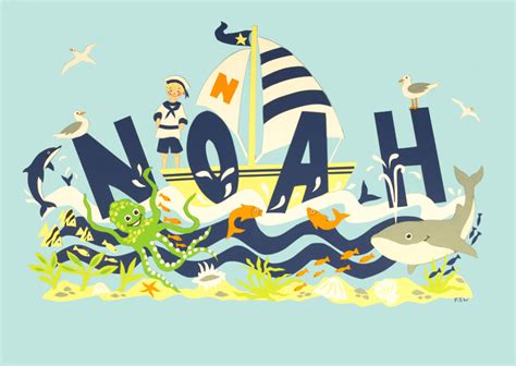 Noah Nameplate Art 4 Kids