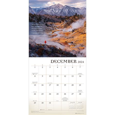 Amber Lotus Wanderlust 2025 Wall Calendar
