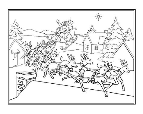 1,000+ vectors, stock photos & psd files. Coloring Pages Of Santa And His Sleigh at GetColorings.com ...
