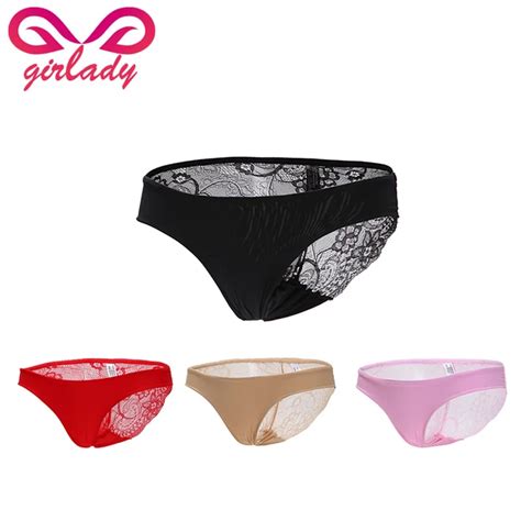 Girlady 4 Pcslot Sexy Panties Women Pink Lace Underwear Female Soft Seamless Briefs Low Waist