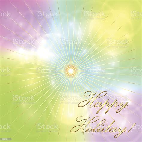 Vector Multicolor Pastel Holiday Background Stock Illustration