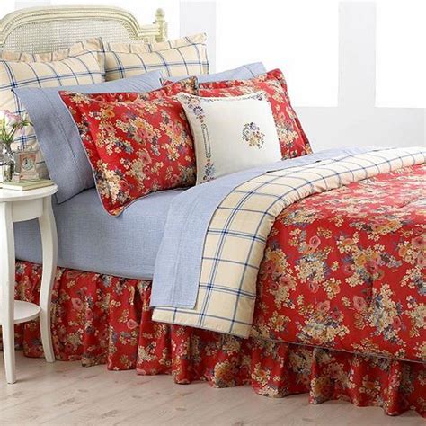 Ralph Lauren Madeline Queen Comforter Red Floral New Ebay