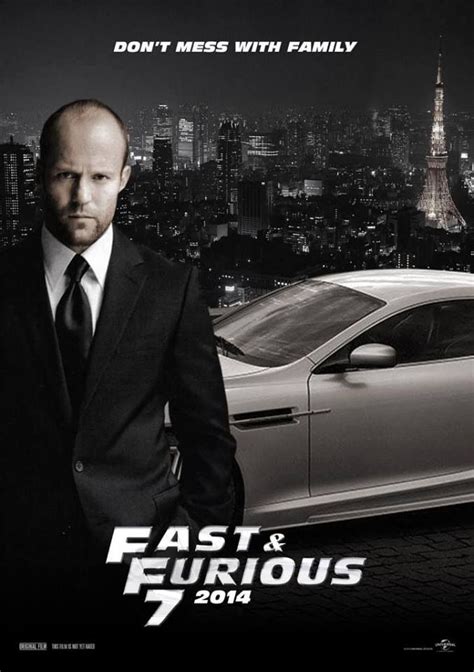 Tokyo drift, the film finds the team being targeted by deckard shaw (jason statham), the elder brother of owen shaw (from fast & furious 6). Fast 7-Jason Statham | Fast and furious, Best action ...